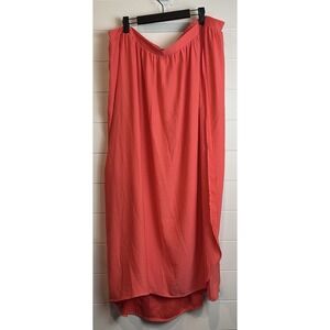 Liz Lange Maternity Skirt Women's Sz Large Coral